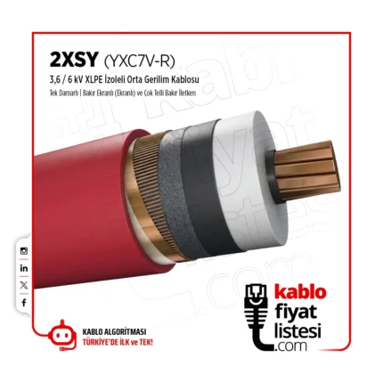 1x50/16 mm 2XSY (YXC7V-R) Öznur Kablo