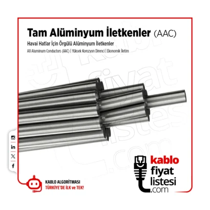 Poppy  AAC (Havai Hat) Tam Alüminyum İletken Öznur Kablo