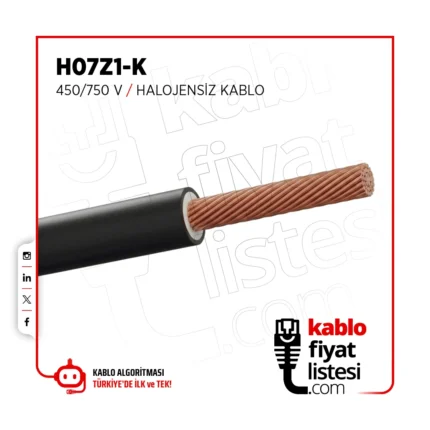 150 mm² H07Z1-K 450/750 V Halojensiz Kablo - Öznur Kablo