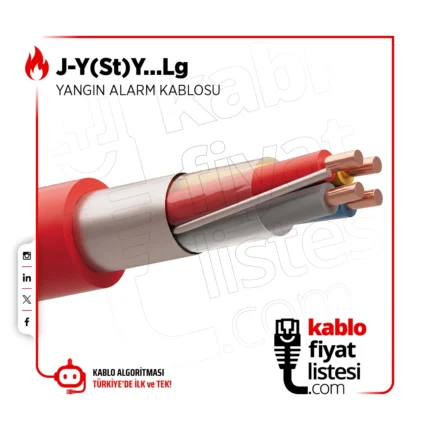 1x2x0-80-0-40 mm² J-Y(St)Y…Lg Yangın Alarm Kablosu - Erse Kablo