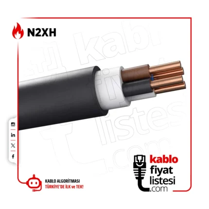 4x1.5 mm² N2XH Halojensiz Kablo - Öznur Kablo